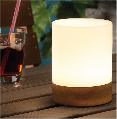 Glass table lamp